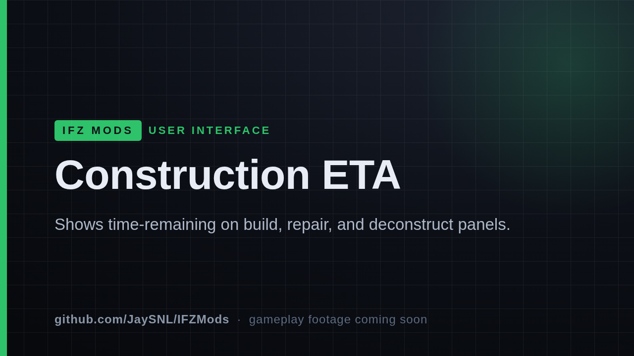 Construction ETA banner